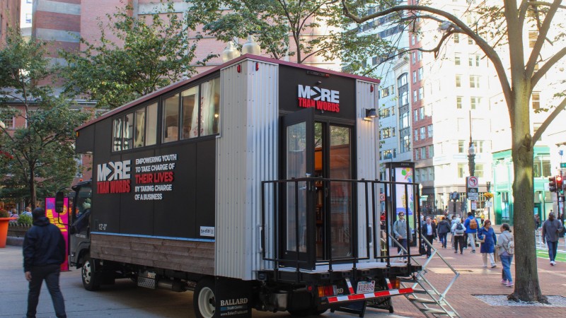 More Than Words mobile bookstore pop-up